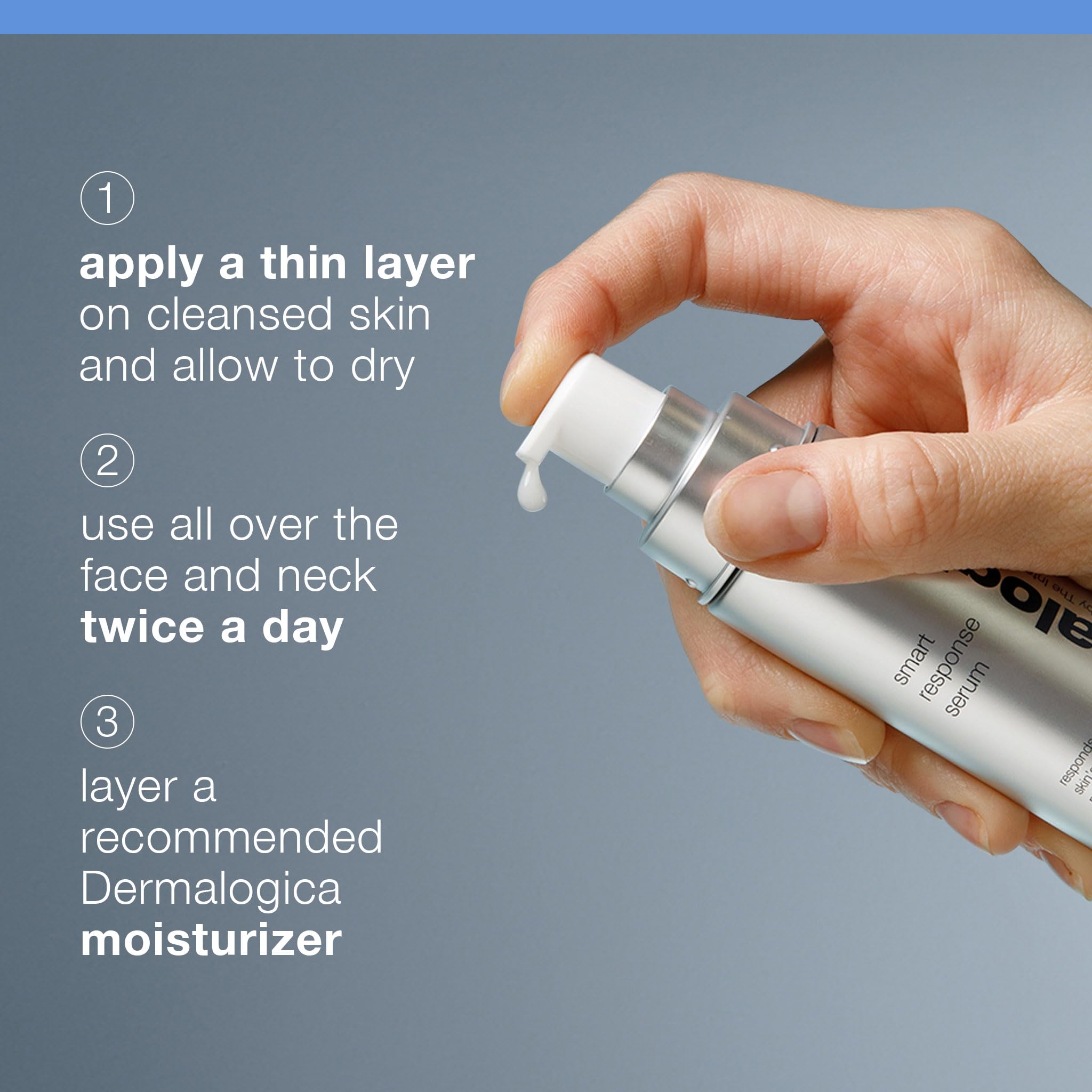 Dermalogica Smart Response Serum: application matin offre douceur et protection tout au long de la journée.