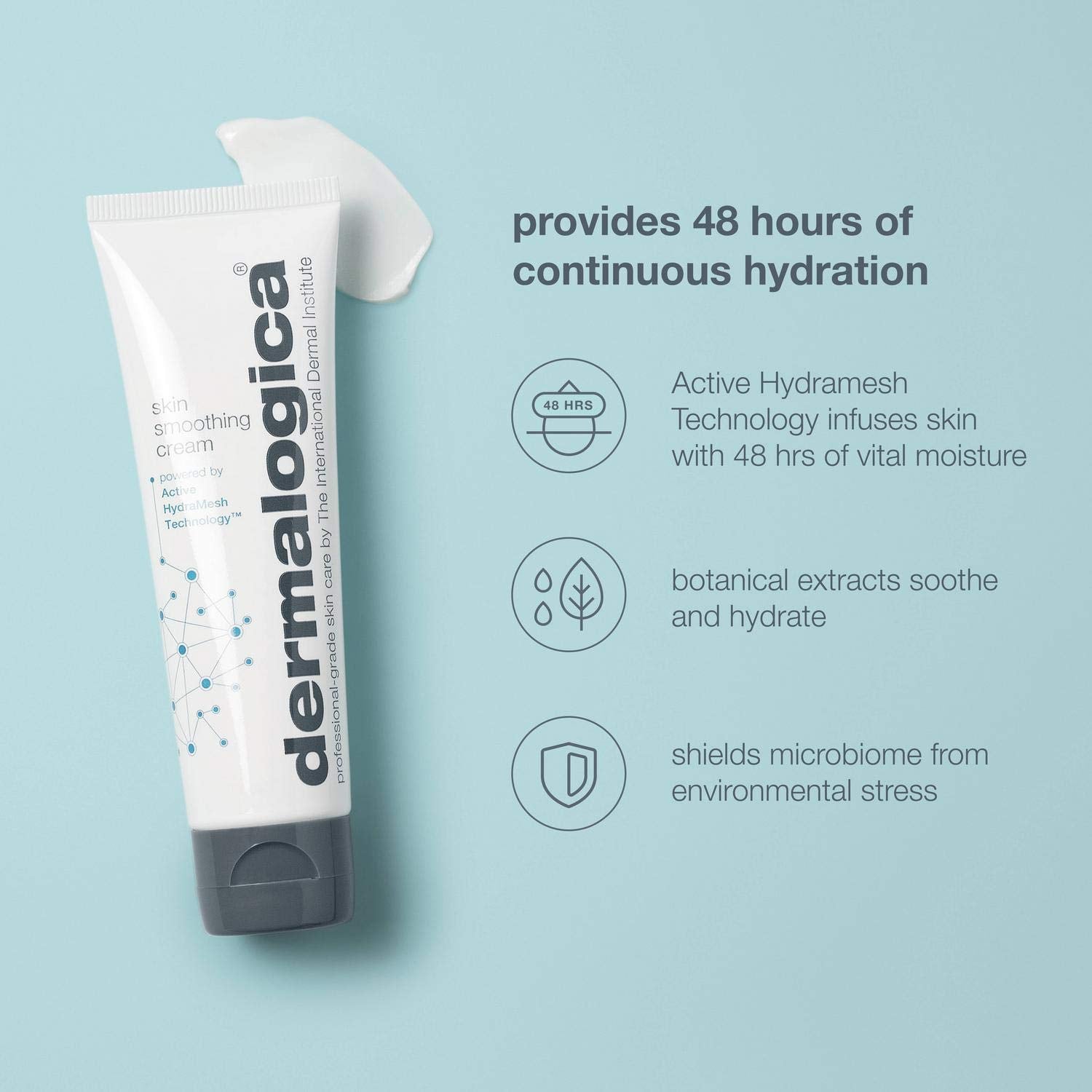 Flacon Dermalogica Skin Smoothing Cream de 100 ml prêt à l’emploi.