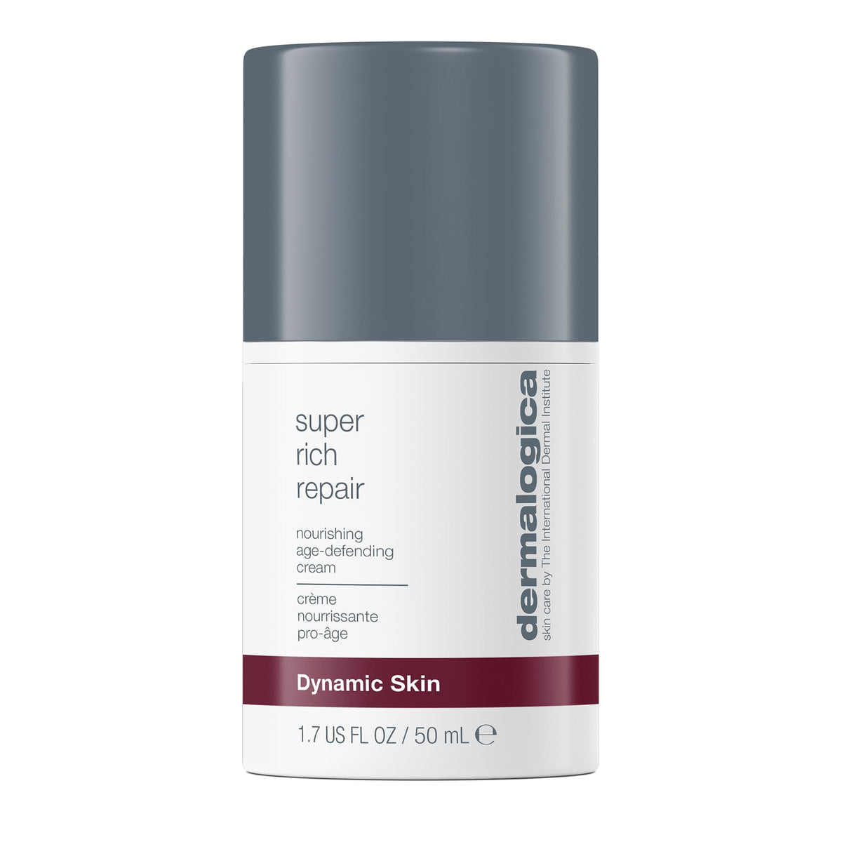 Dermalogica Super Rich Repair – flacon pompe, soin nourrissant pour peau sèche.