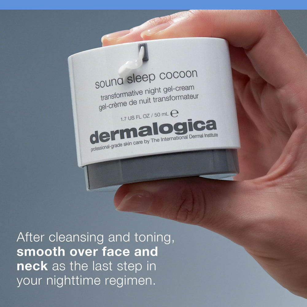 Dermalogica Sound Sleep Cocoon – rituel-nocturne qui magnifie l'éclat au matin.