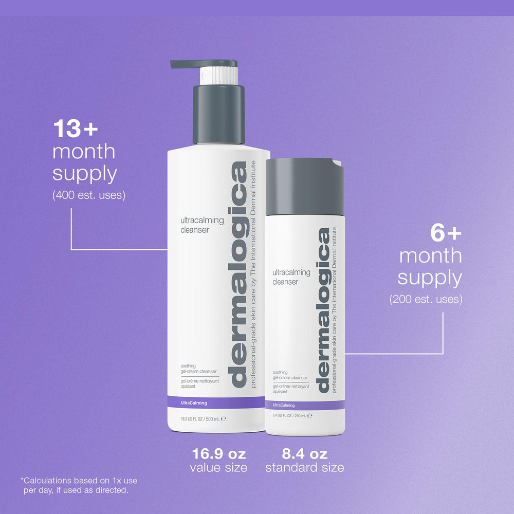Peau sensible bénéficiaire du Dermalogica Ultracalming Cleanser, nettoyage doux et sans tiraillement.
