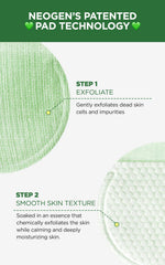 Application sur la peau avec DERMALOGY Bio-Peel Gauze Pads, teint homogène