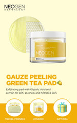 DERMALOGY Bio-Peel Lingettes Citron: action 2-en-1 pour peau nette et éclatante.