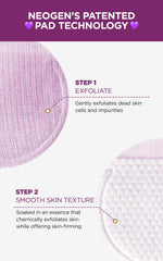 DERMALOGY par NEOGENLAB – texture douce du pad pour une exfoliation agréable