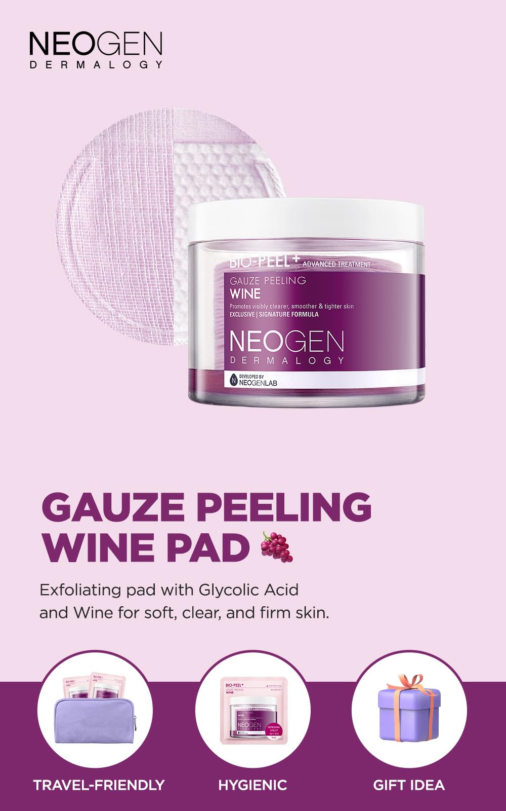 DERMALOGY par NEOGENLAB – utilisation simple pour un soin exfoliant à domicile