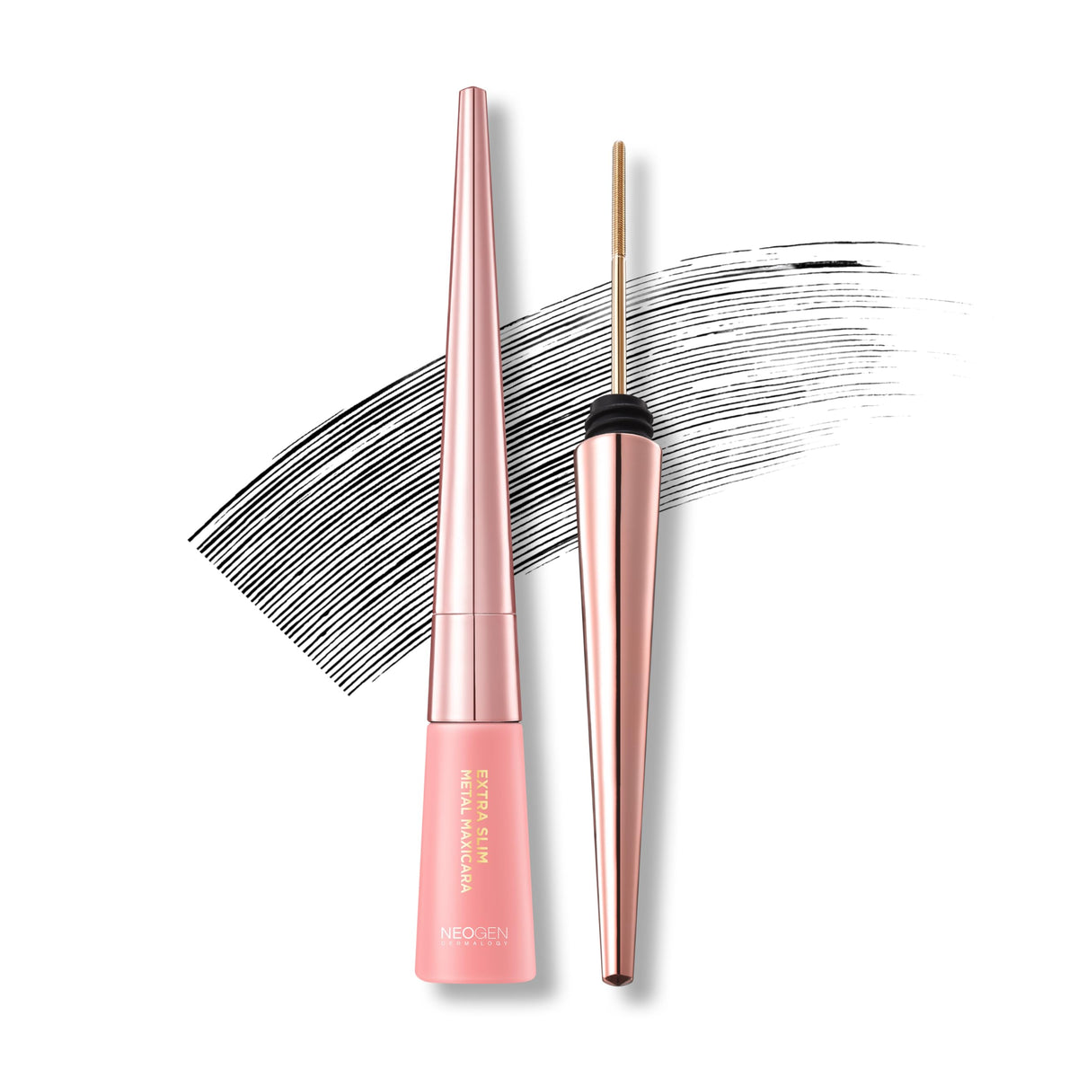 DERMALOGY Extra Slim Mascara avec brosse métal 2,5 mm pour cils définis.