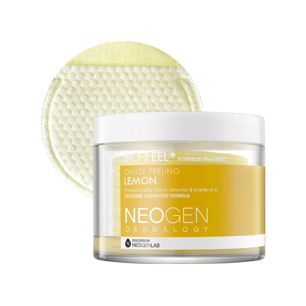 DERMALOGY Bio-Peel Gauze Lemon, vue visage-detail: exfoliation douce pour peau lumineuse