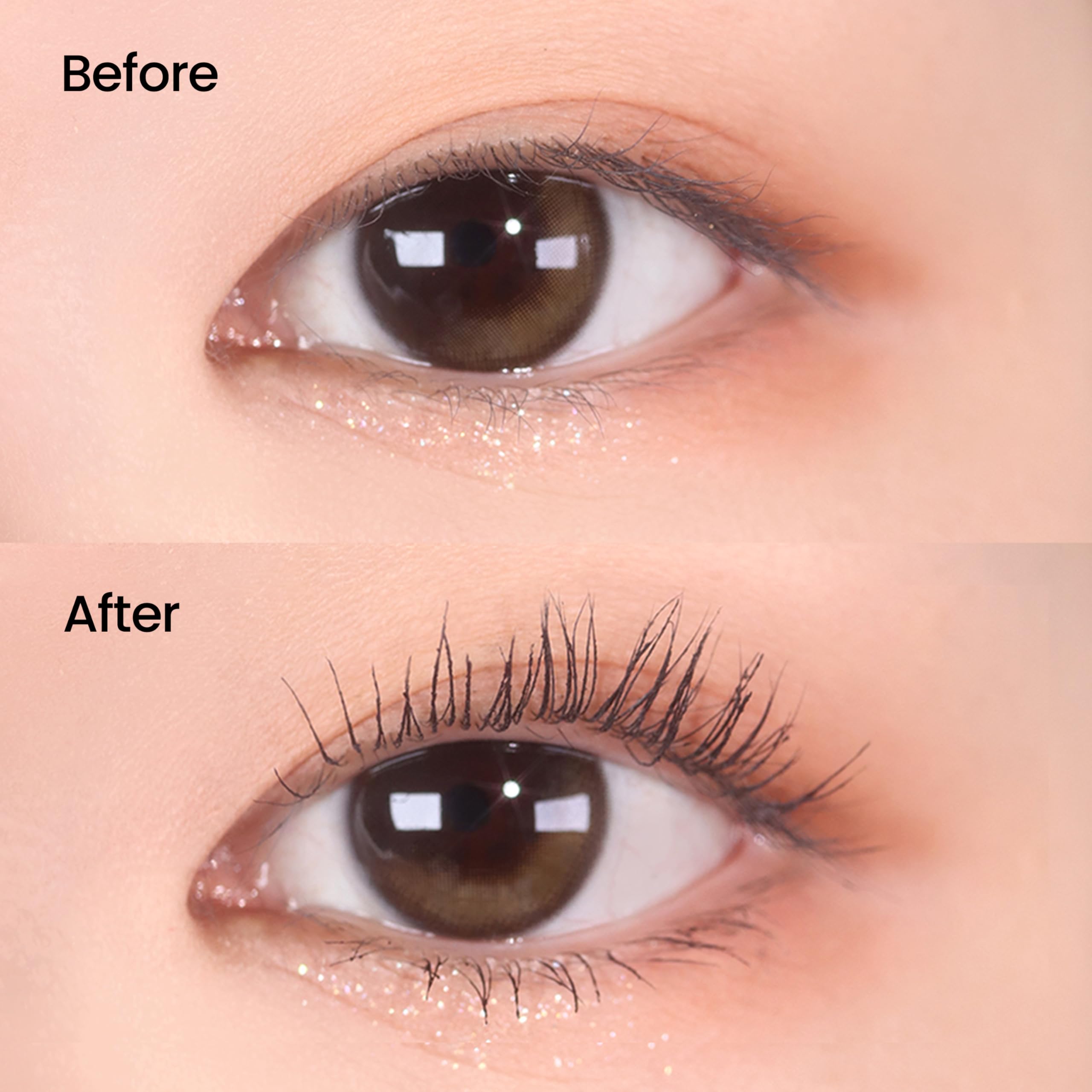DERMALOGY Mascara vegan sans cruauté pour cils sensibles et confortables.