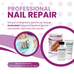 DermaNail ongles après application aspect plus lisse et sain.