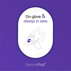 Dermapad: texture douce qui retient poils et débris.