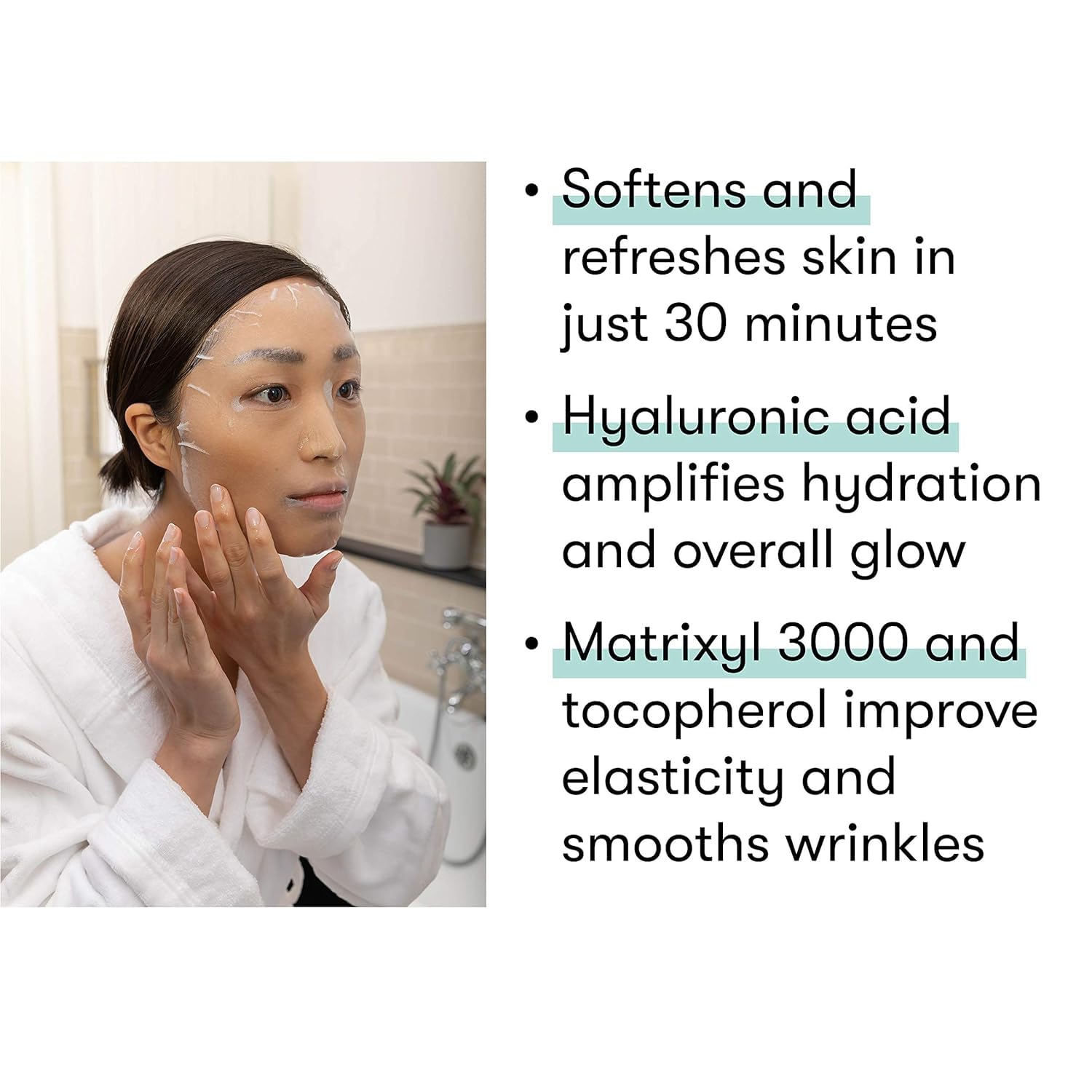 Dermaroller Masque Décolleté Hydratant, soin cou et décolleté