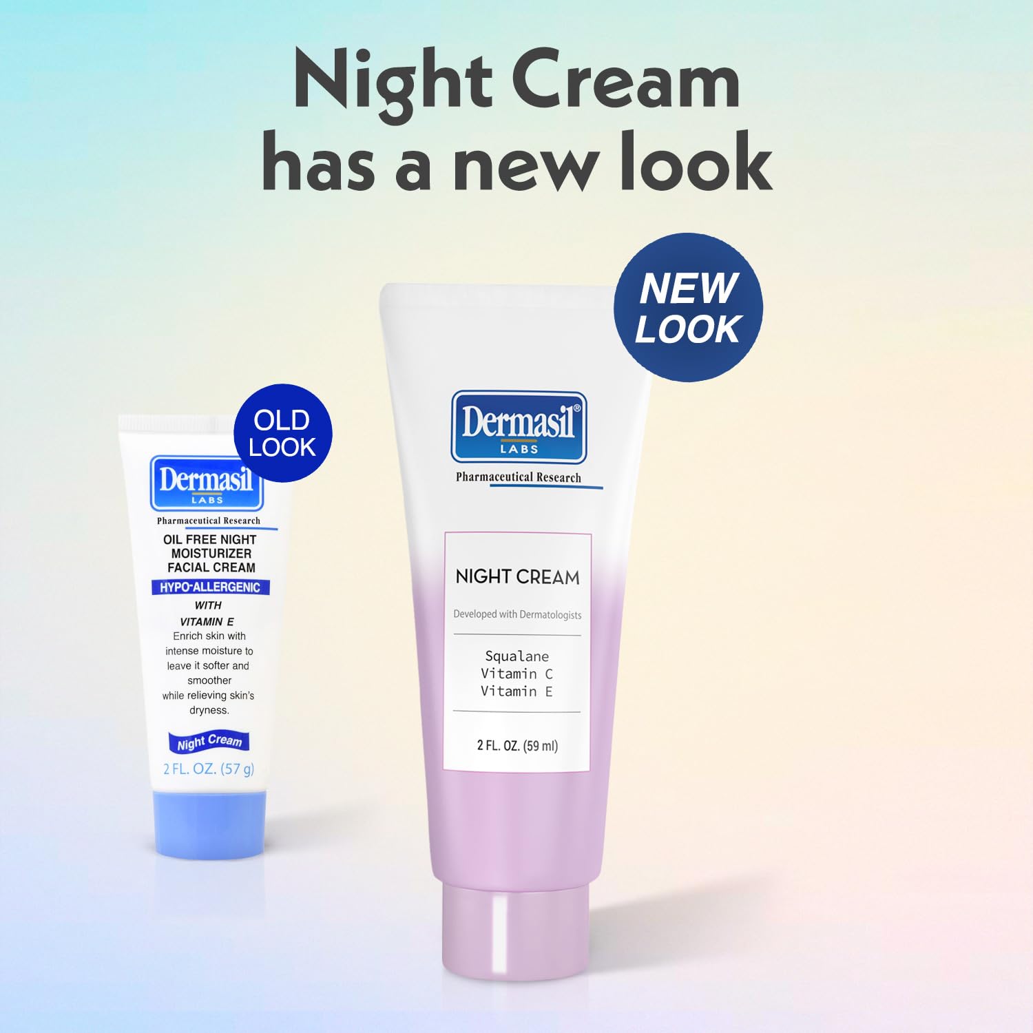 Application quotidienne facile avec la Crème Nuit Dermasil.