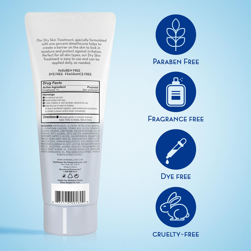 Dermasil lot de 3: soin hydratant non gras et sans parfum.