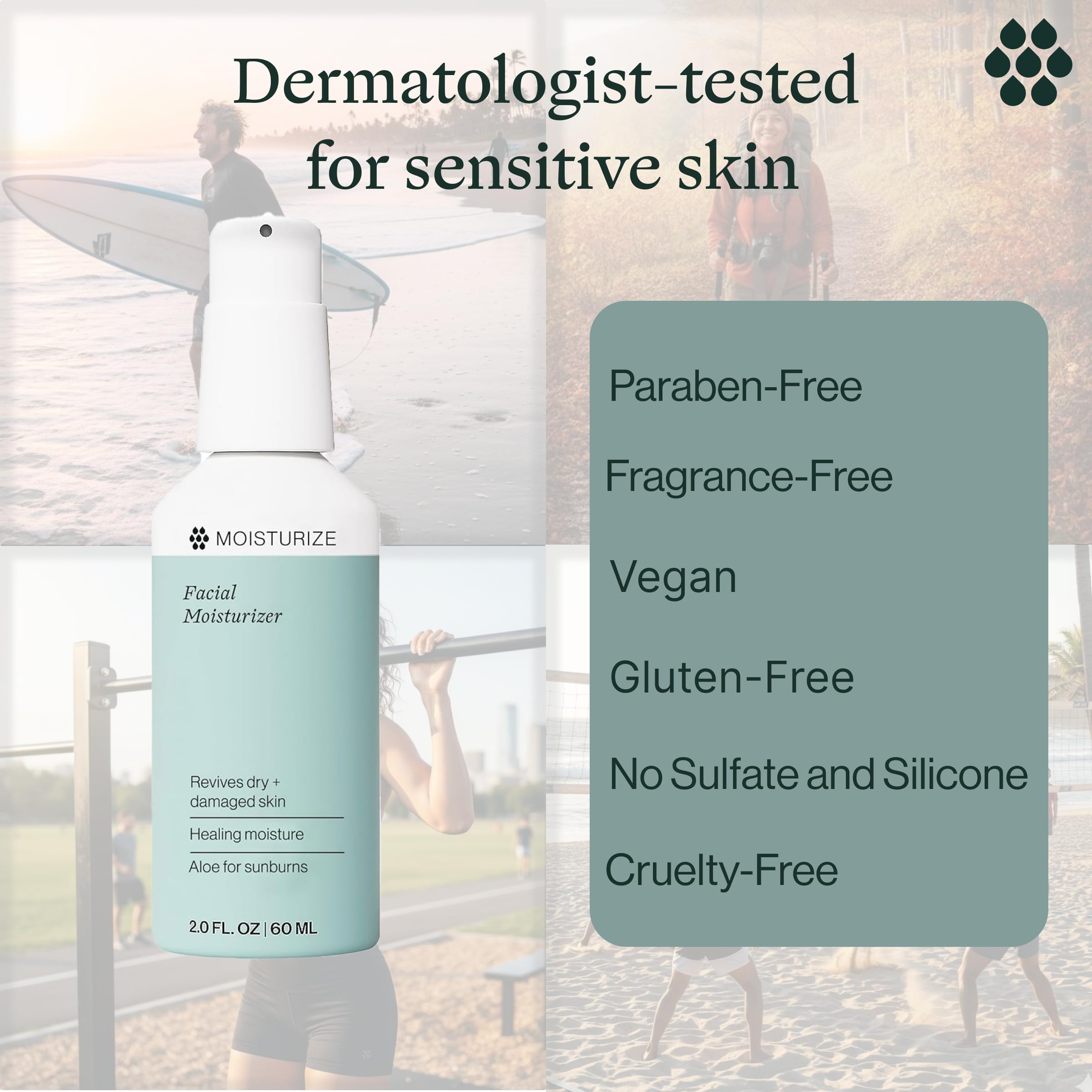 Dermasport hyaluronique visage lotion: peau repulpée et hydratation rapide