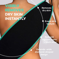 Dermasuri exfoliant dos 27 pouces pour un soin du dos sans effort.