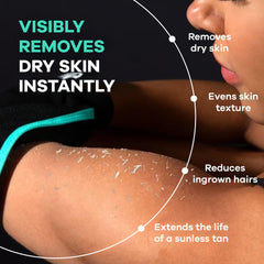 Dermasuri gant exfoliant corps, massage revitalisant pour peau douce.