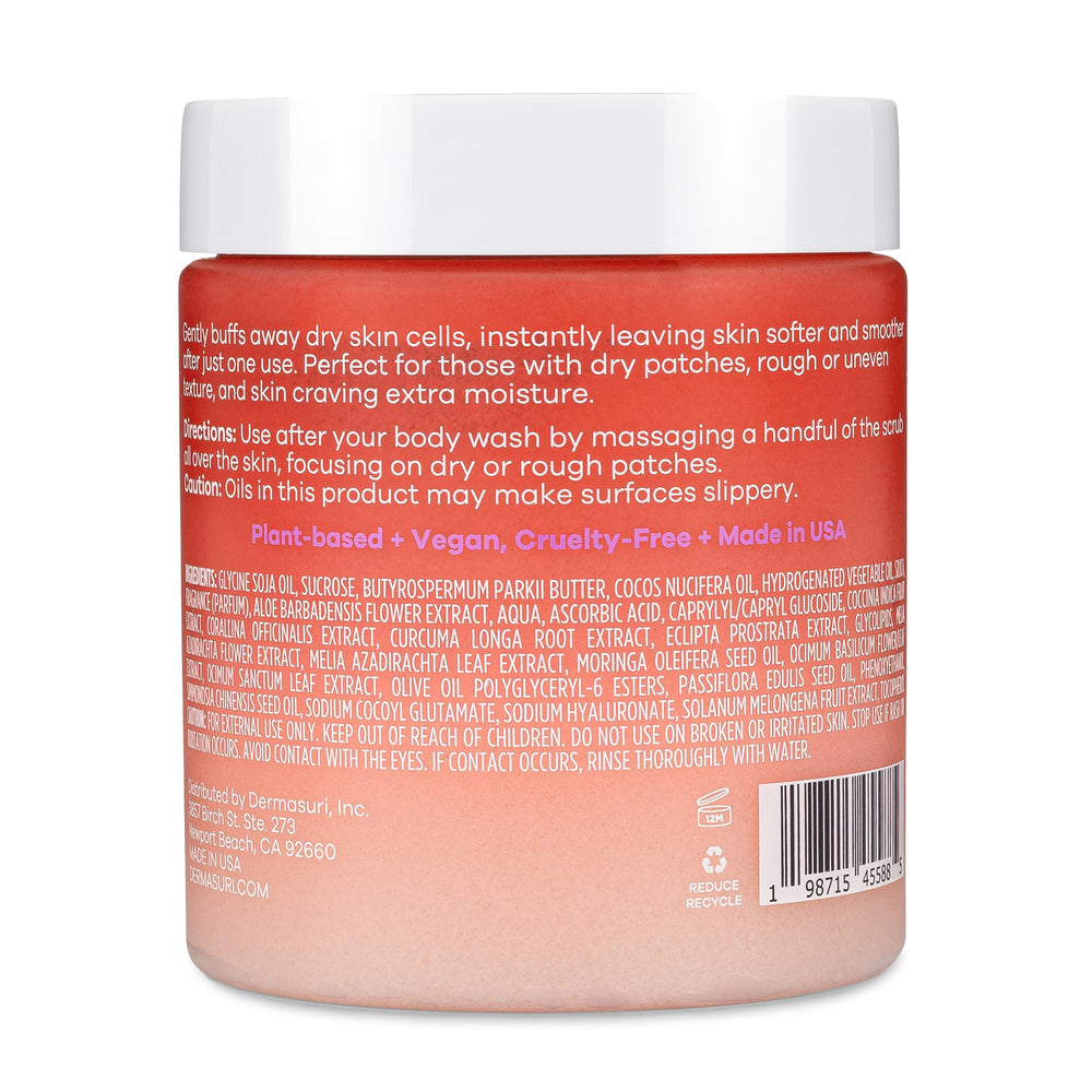 Dermasuri Gommage Sucre Corps, éclat naturel après le soin.