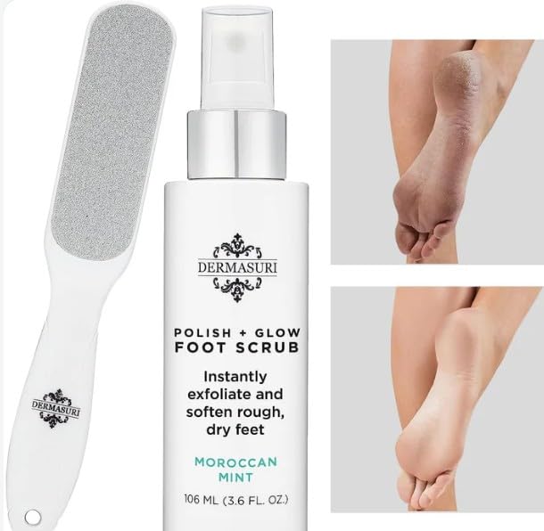 Dermasuri-talons-douceur-velours : pieds doux et veloutés après le traitement.