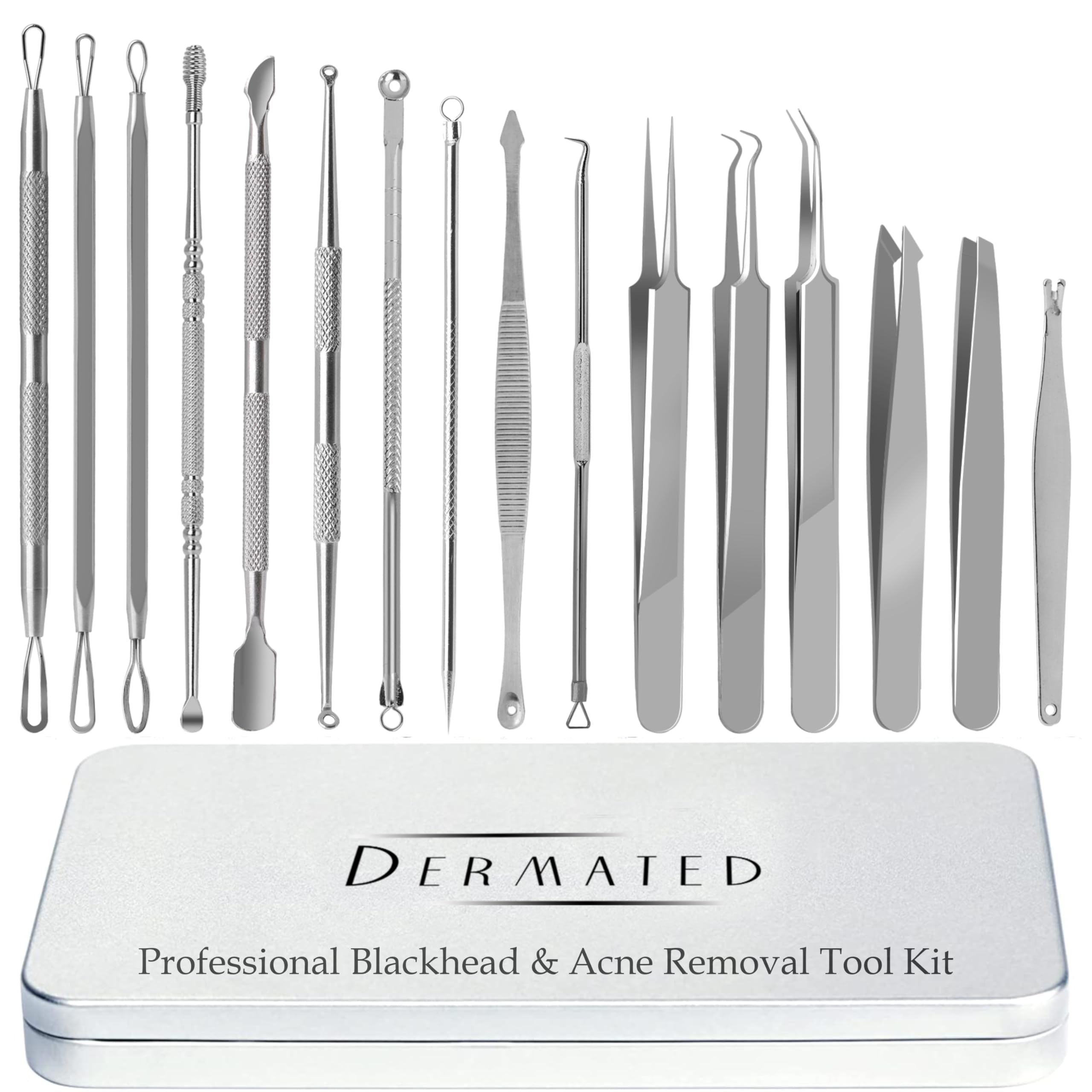 Matériau inox 410 DERMATED, hypoallergénique, sûr pour tous les types de peau.