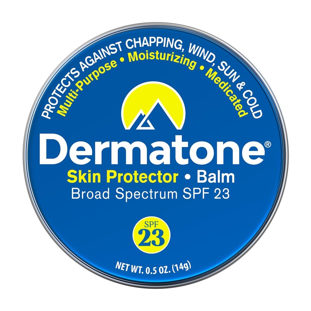 Dermatone baume protection visage et lèvres SPF23, idéal pour le soleil.