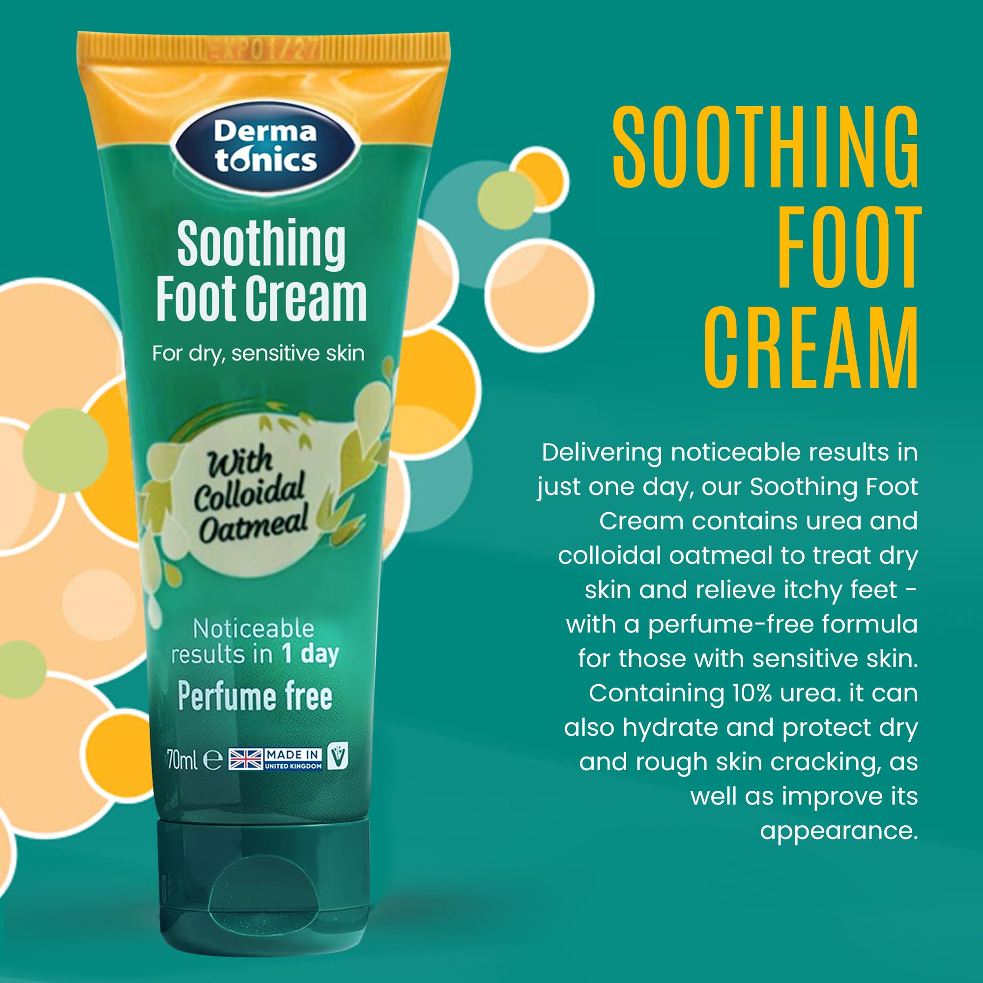 Dermatonics Application Crème Pieds, geste rapide pour nourrir talons et callosités