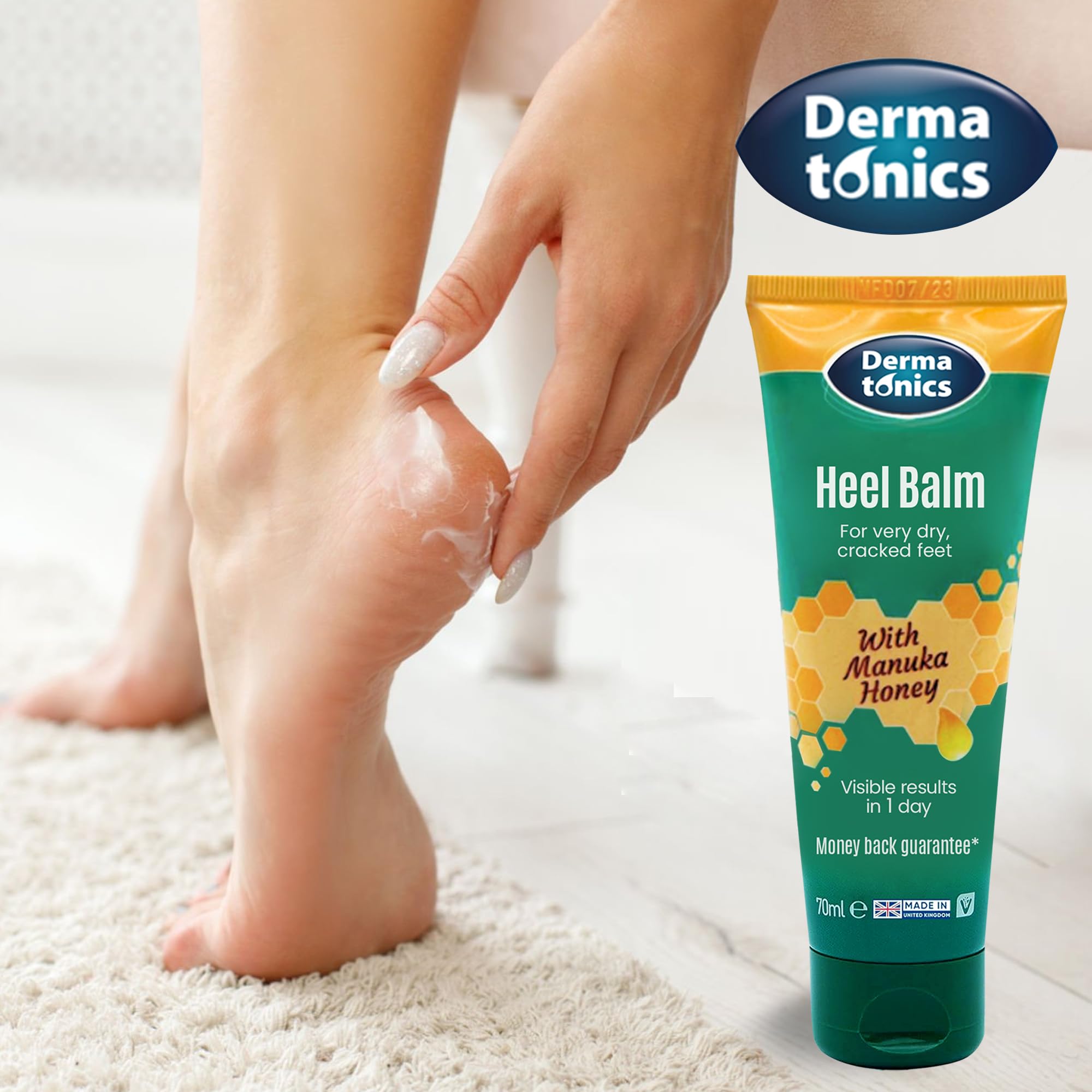 Dermatonics Crème Pieds Parfum Doux : usage quotidien agréable et confortable.