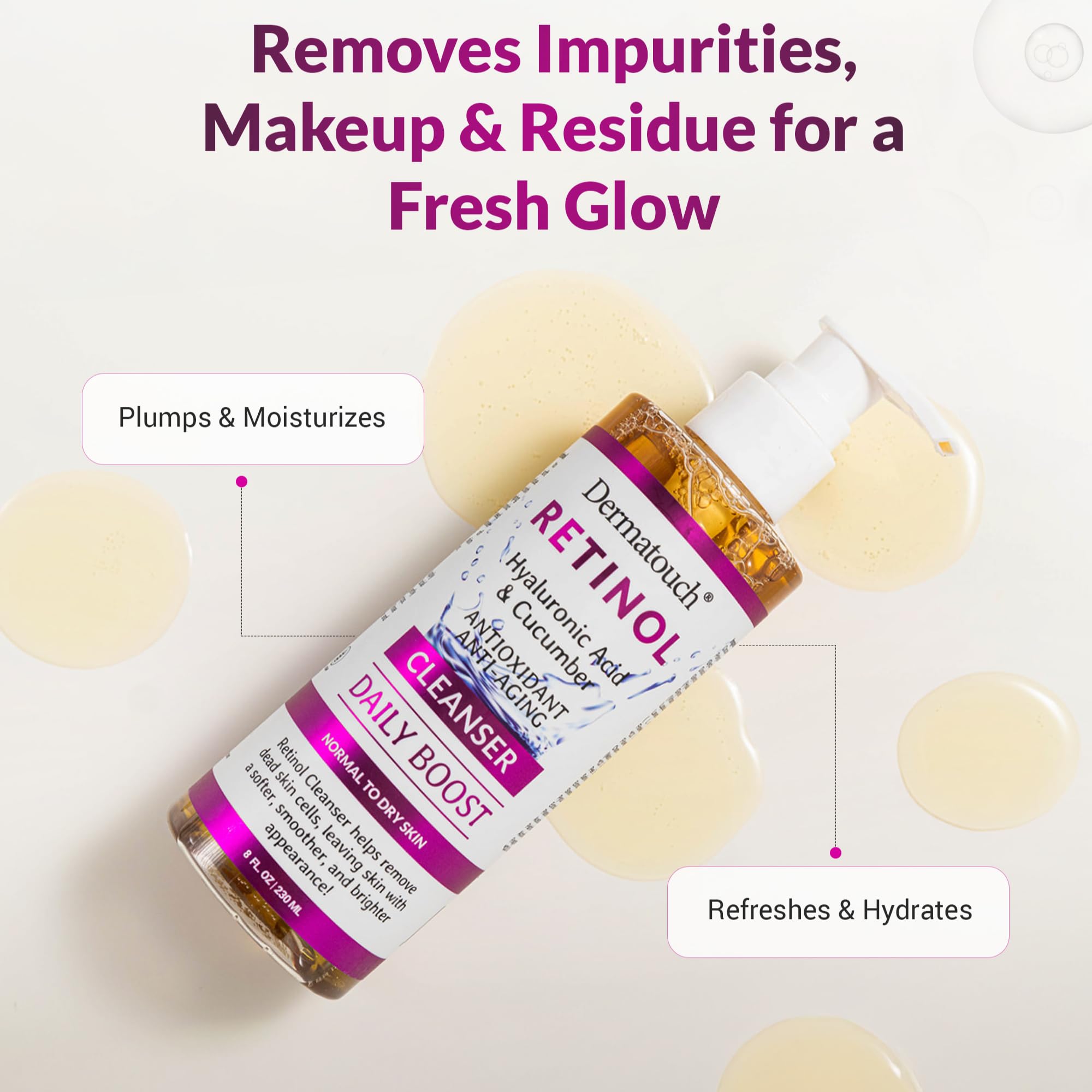 DERMATOUCH extrait de concombre – Confort apaisant pour une peau fraîche.