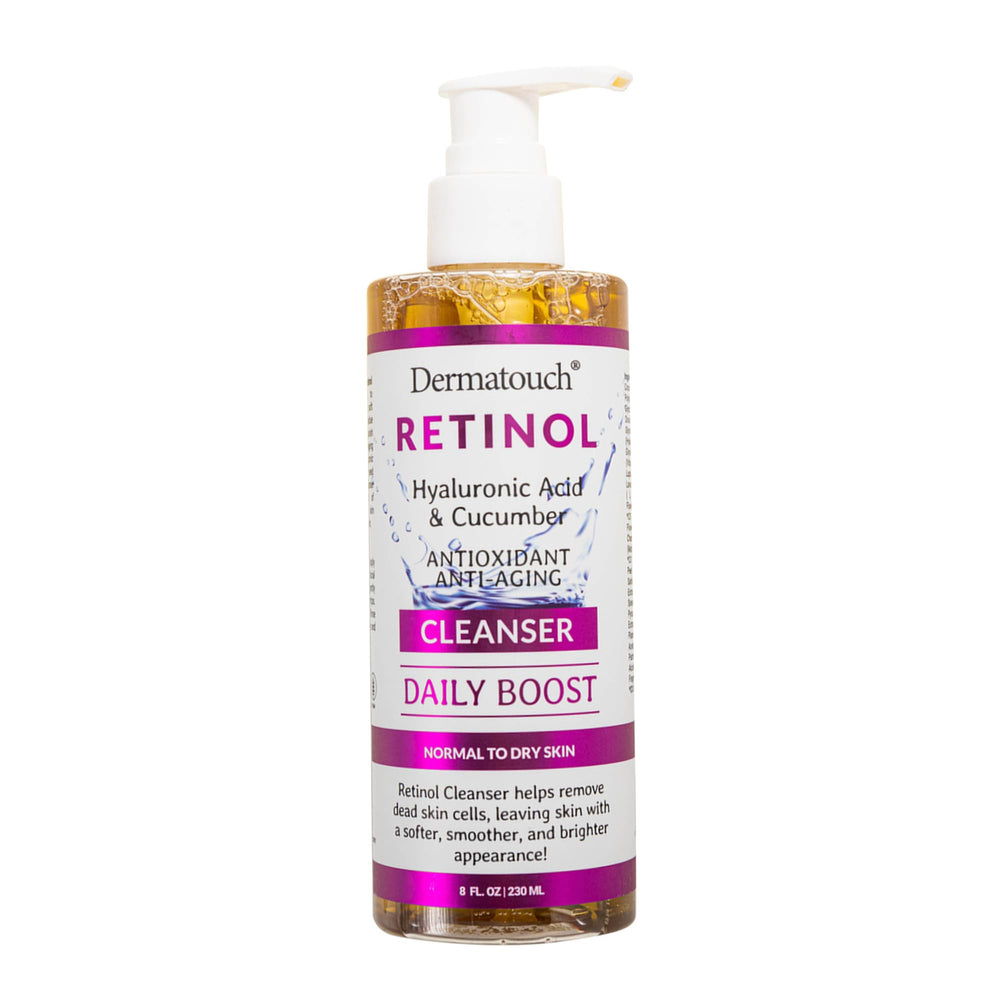 DERMATOUCH nettoyant visage rétinal – Bouteille: nettoyage doux et rafraîchissant.