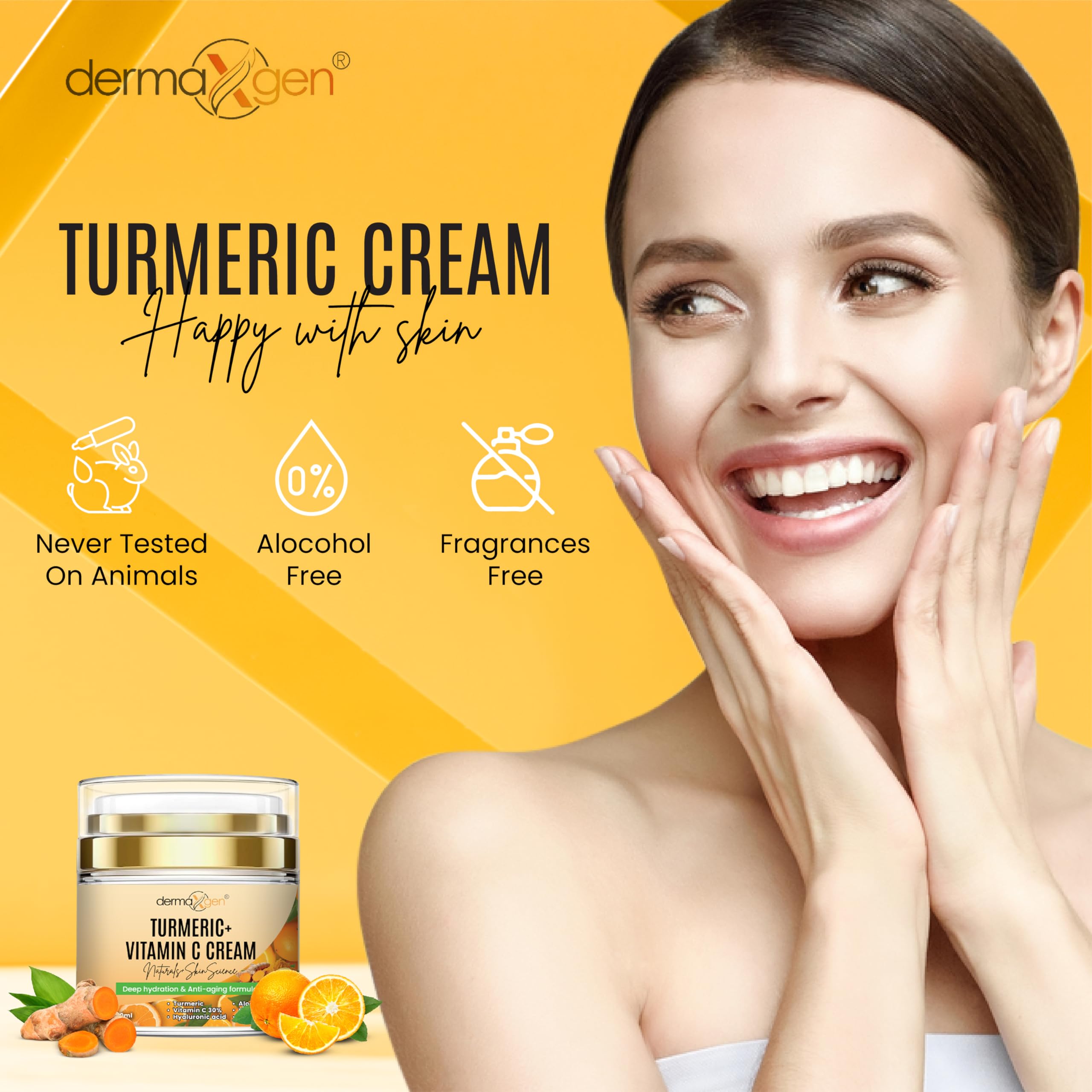 DERMAXGEN Utilisation quotidienne pour une peau équilibrée et nourrie.
