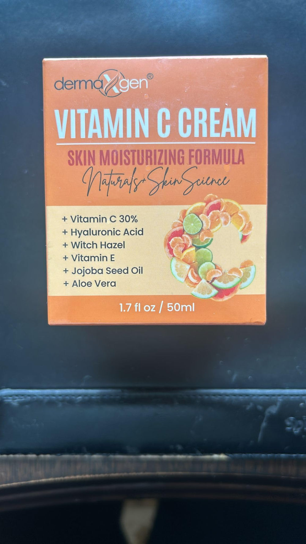 DERMAXGEN Crème vitamine C éclat naturel au quotidien.