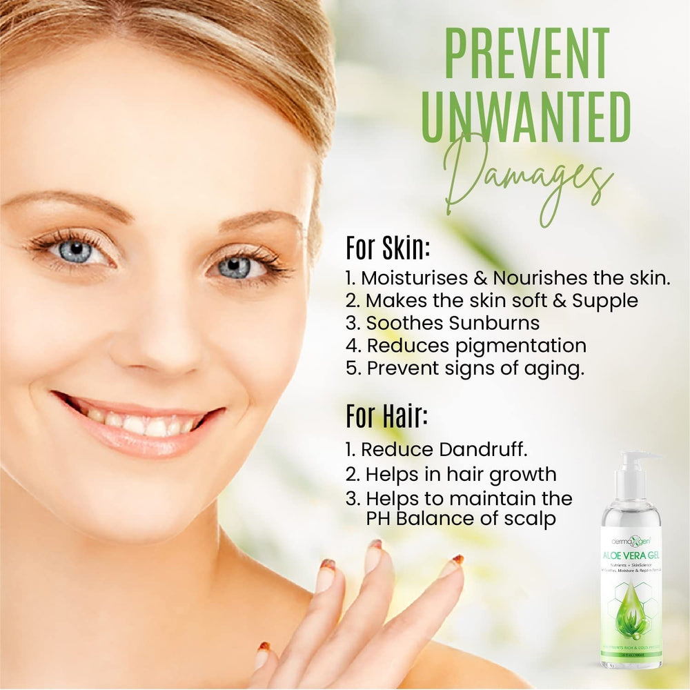 DERMAXGEN gel aloe vera après-rasage apaise et réconforte.