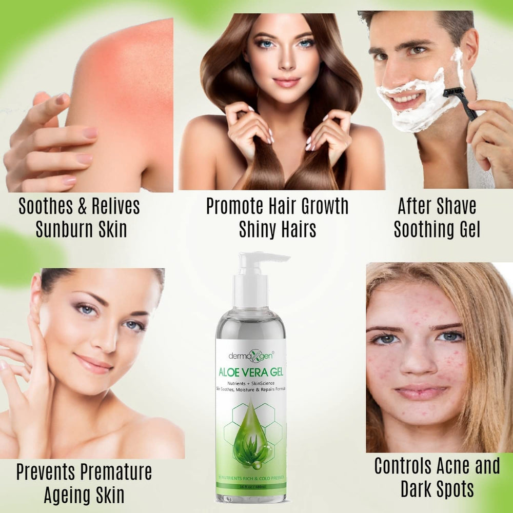 DERMAXGEN gel aloe vera mains apaisement quotidien.