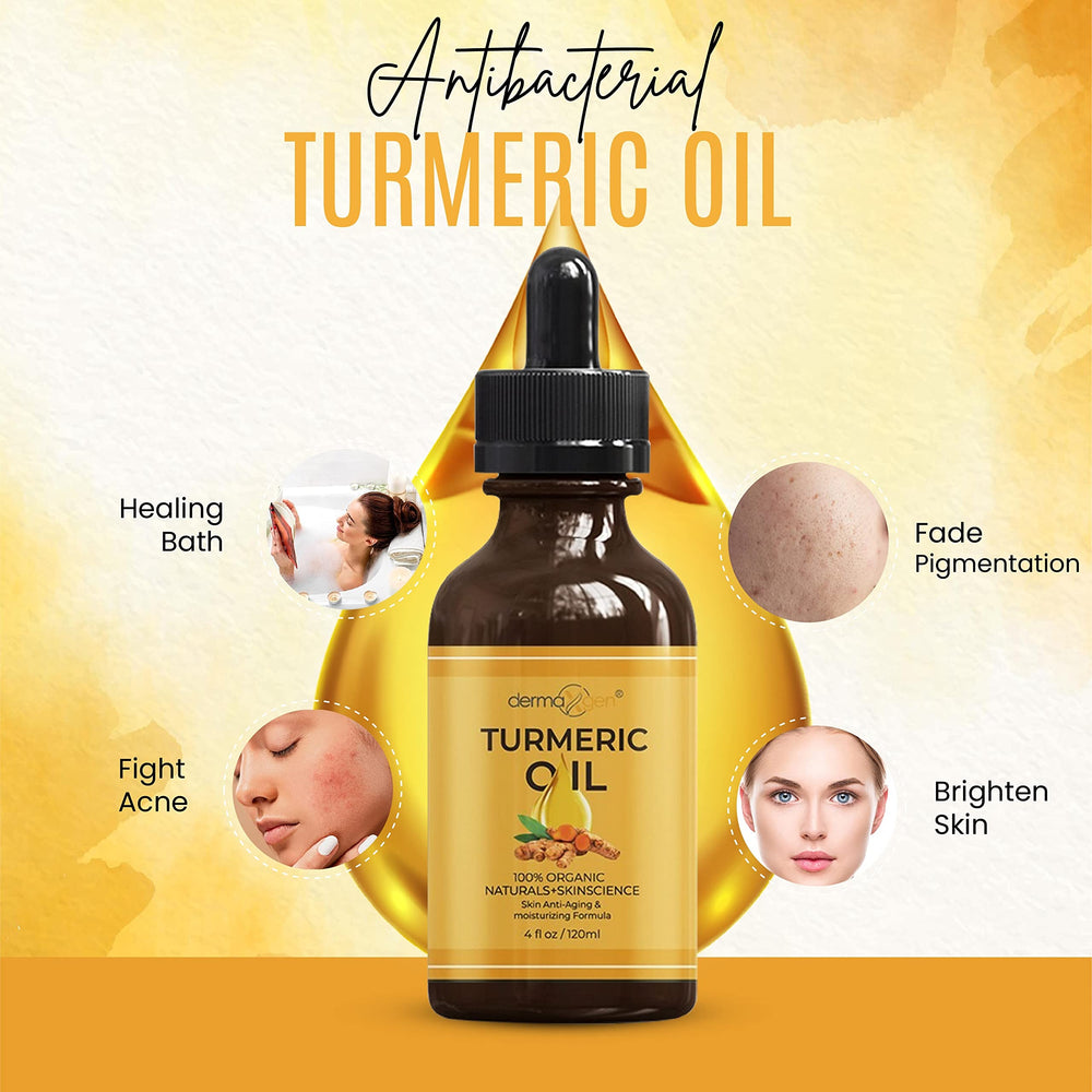 DERMAXGEN Huile Curcuma flacon verre opaque protege les nutriments
