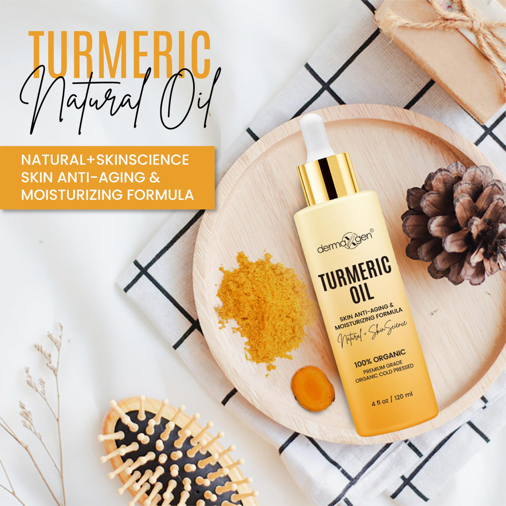Dermaxgen huile turmeric rituel quotidien pour peau lumineuse