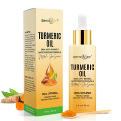 Dermaxgen huile turmeric visage, bouteille 60 ml, hydratation douce et teint uniforme