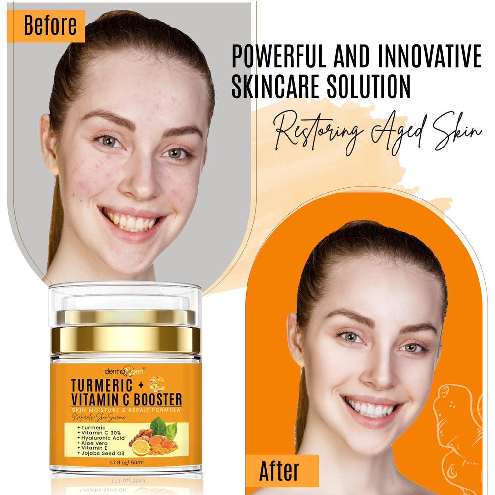 DERMAXGEN Ingredient icons emphasize vegan, cruelty-free formulation.