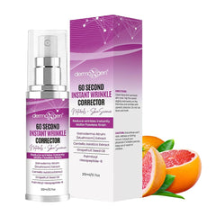 DERMAXGEN sérum correcteur rides, flacon et effet lissant rapide sur les ridules