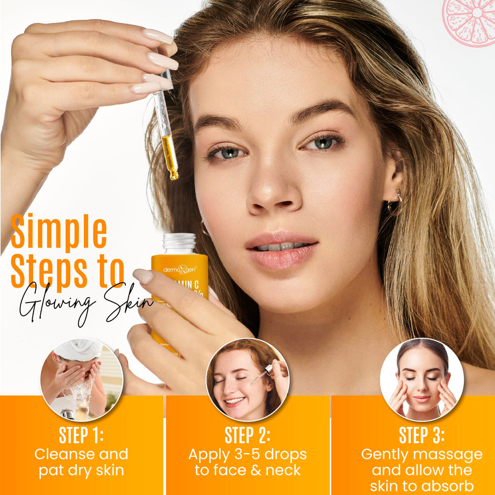DERMAXGEN Sérum Vitamine C 30% – hydratation grâce à l’acide hyaluronique