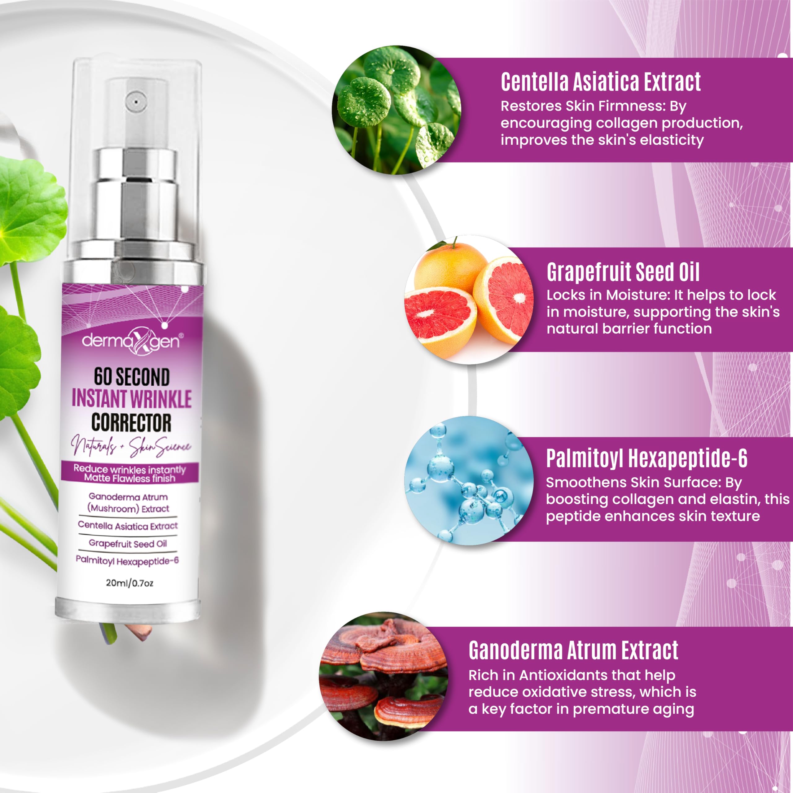 DERMAXGEN silicone lissant, fini velouté et tenue durable