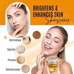 DERMAXGEN Turmeric cream texture closeup shows smooth, fast-absorbing formula.