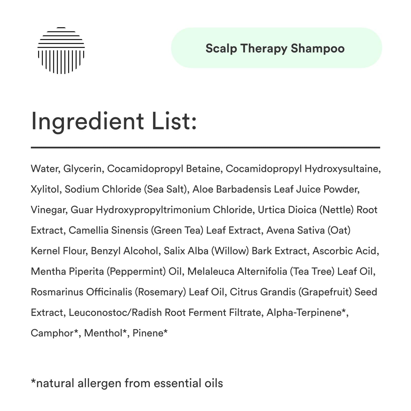 Dermazen ingrédients-minimalistes image xylitol et vinaigre de cidre pour cuir chevelu sain