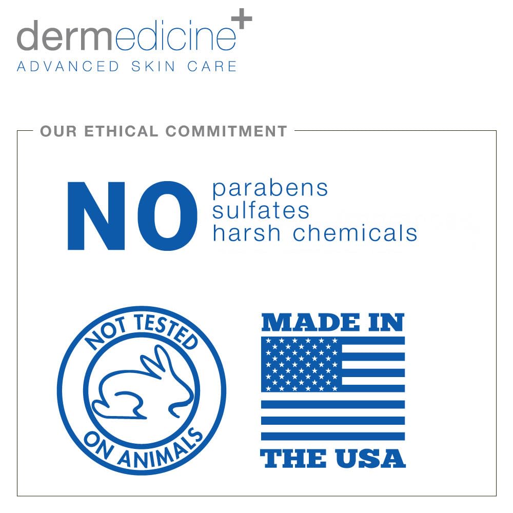 Dermedicine Hyaluronic Acid Cream on the face illustrating smooth, hydrated skin