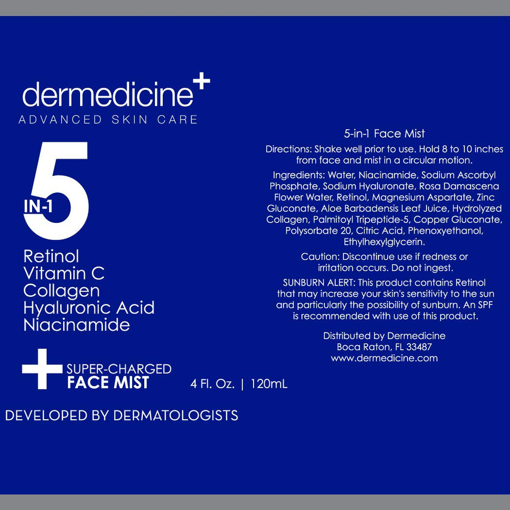 Dermedicine usage quotidien pour peau saine et radieuse après vaporisation