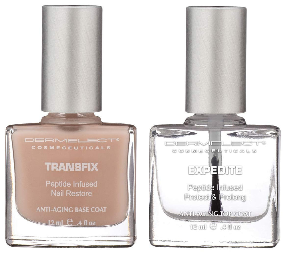 Dermelect-base-reparation-ongles : la base répare et renforce les ongles endommagés.