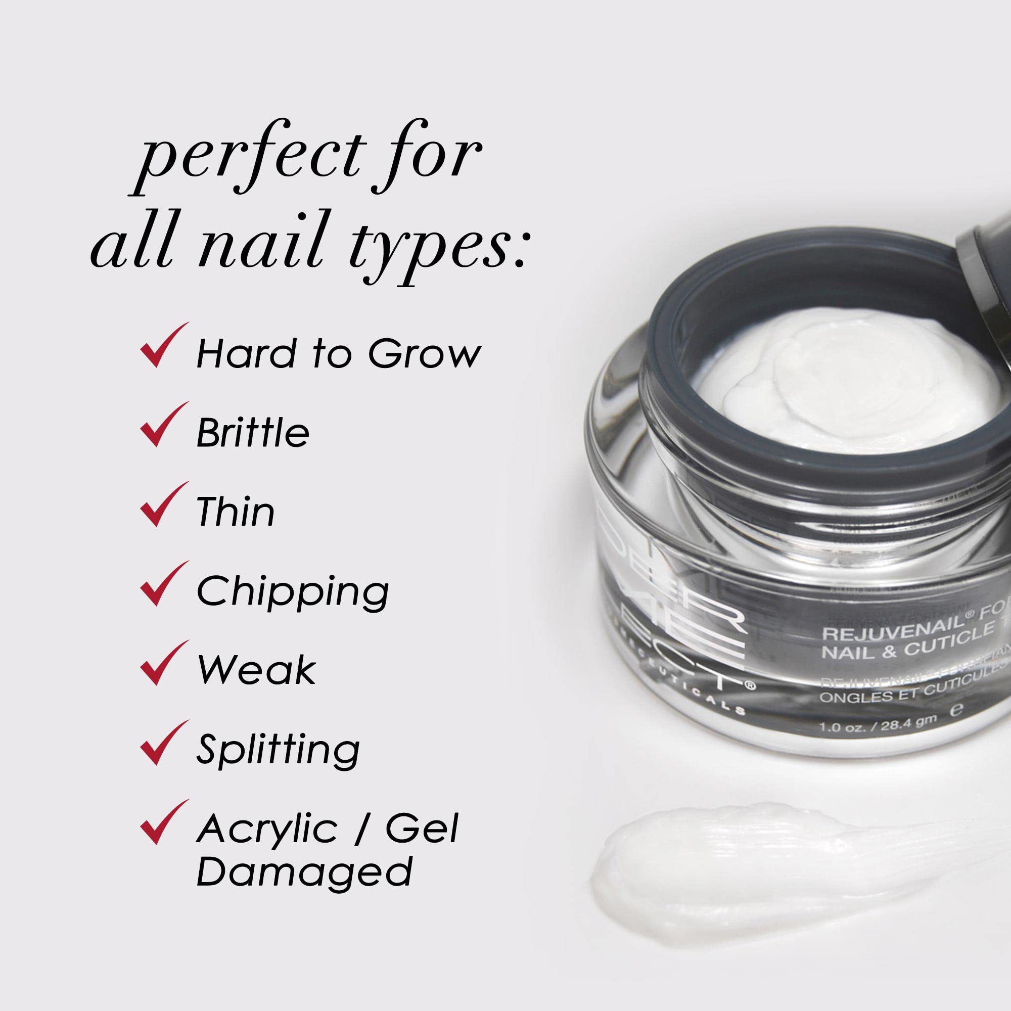 Dermelect Rejuvenail contribue à la restauration des ongles déshydratés et cassants.
