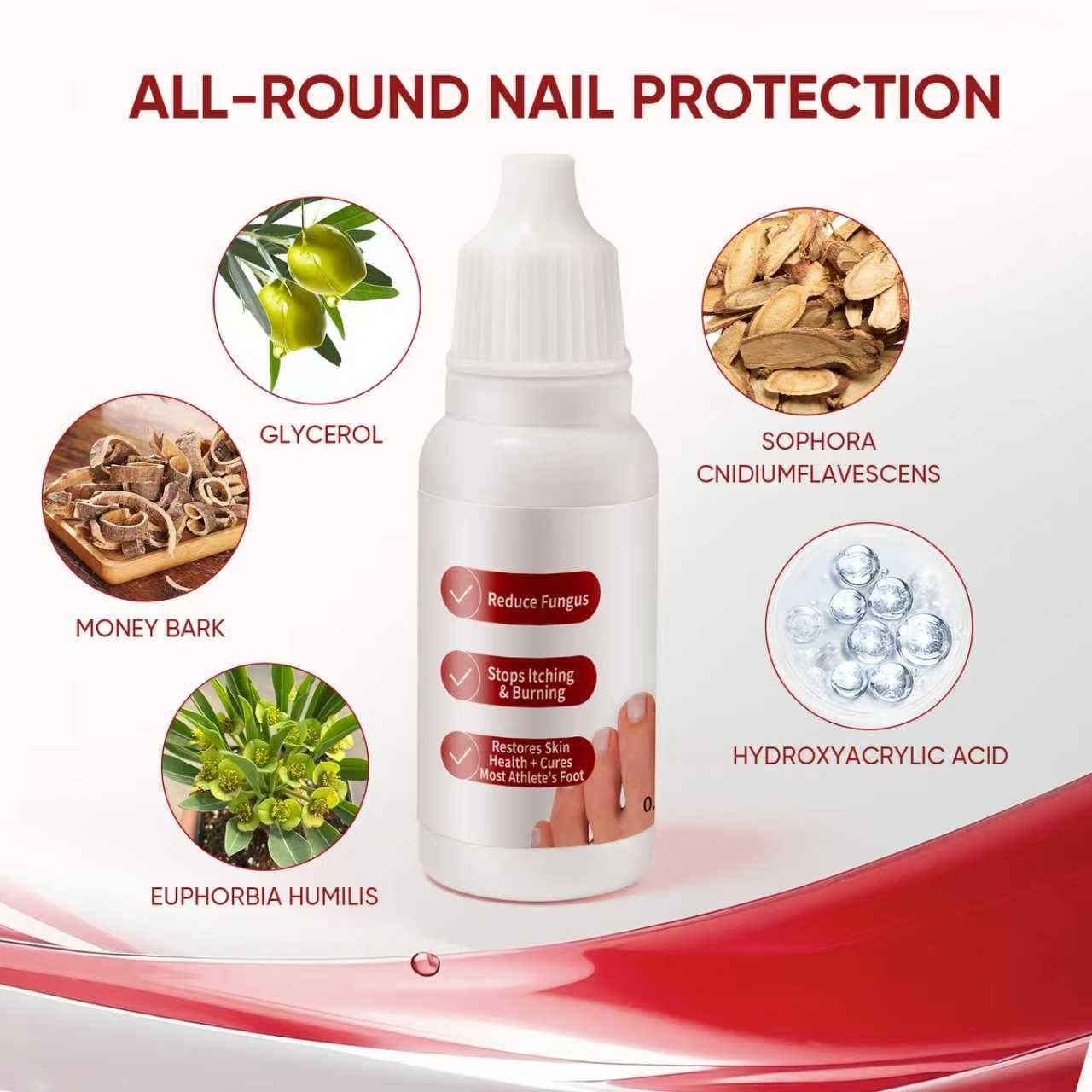 DERMFREE Traitement Ongles des Pieds – Apparence des ongles plus nette.