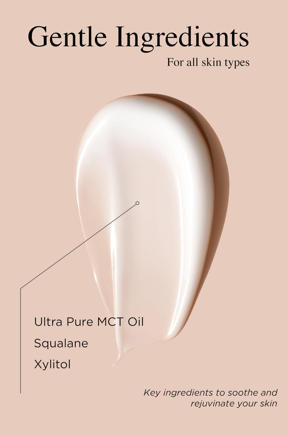 Texture crème Dermgentle : sensation légère sur la peau