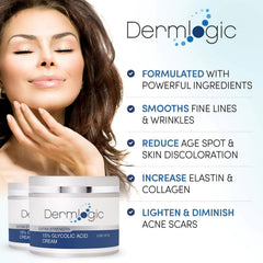 Dermlogic Glycolique 15% – étape d application facile sur la peau