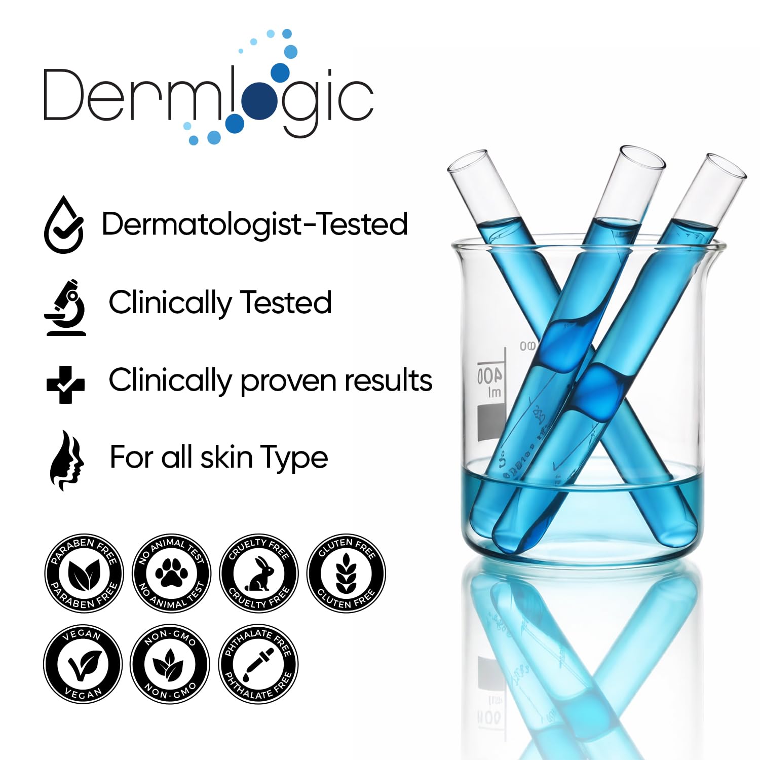 Dermlogic emballage etiquette sans danger : usage sûr et simple