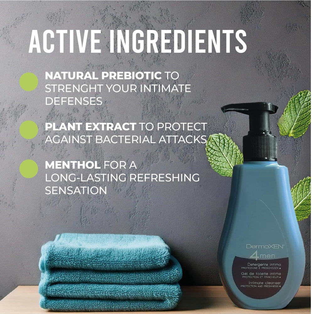 DERMOXEN 4Men – texture gel légère et soin délicat pour la zone intime.